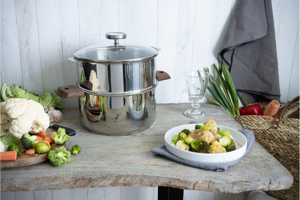 Boulettes de veau à la carotte et herbes fraiches trio de choux