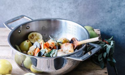 Poulet à la sauge et citron confit