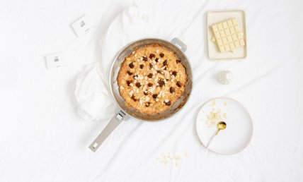 Cookie géant au chocolat blanc
