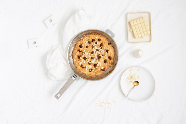 Cookie géant au chocolat blanc