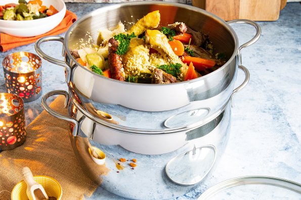 Couscous Royal au poulet, merguez et agneau