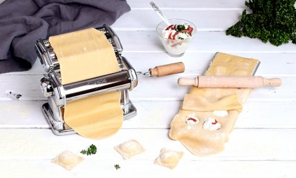 Raviolis à la ricotta et jambon de Parme