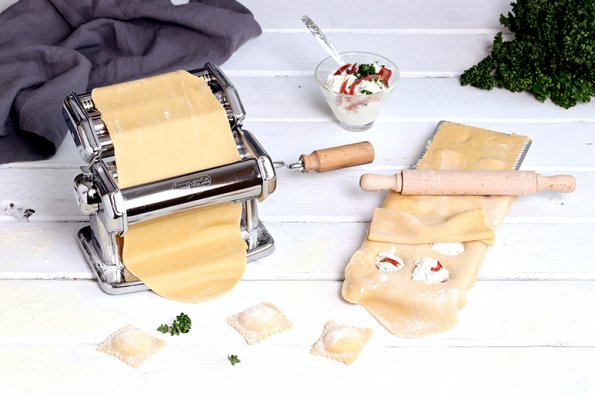 Raviolis à la ricotta et jambon de Parme