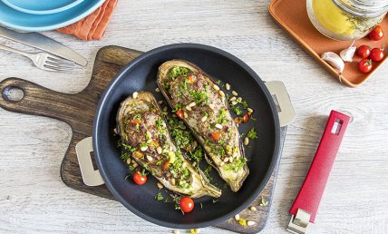 Aubergine à la merguez