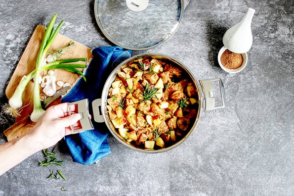 Agneau et pommes de terre