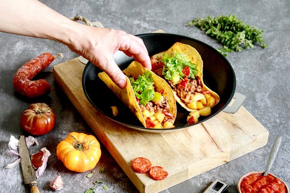 Tacos chorizo pommes de terre
