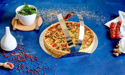 Tarte à la courgette et jambon chèvre