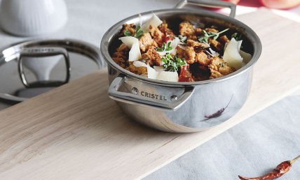 Crumble tomates et piment d'Espelette