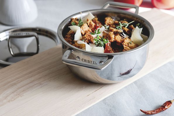 Crumble tomates et piment d'Espelette