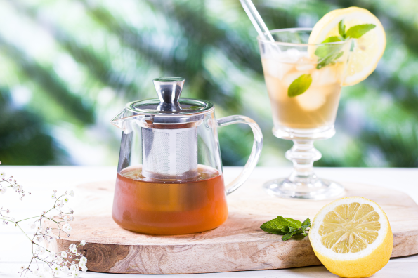 Thé glacé menthe citron