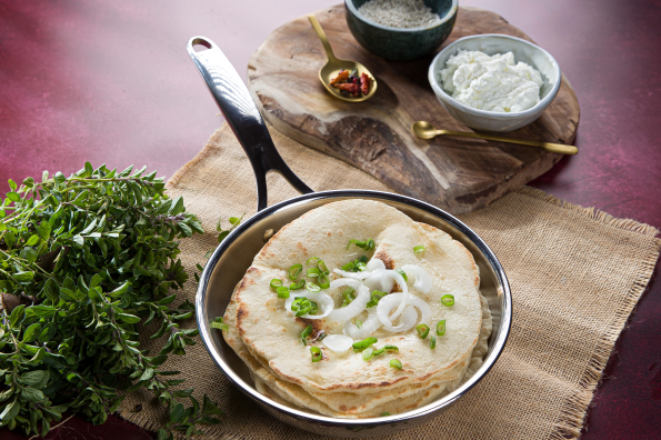 Pan fried pita bread
