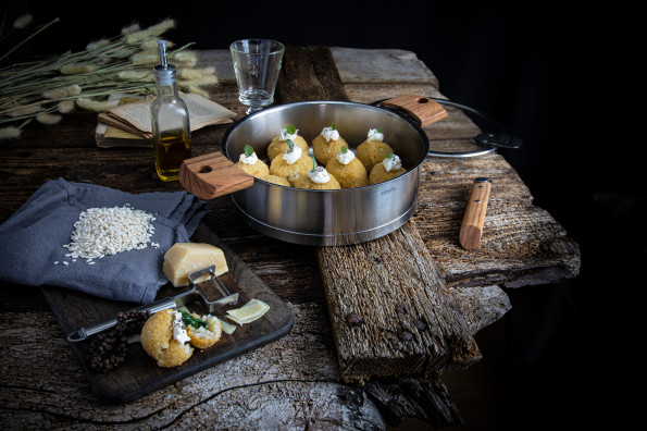 Arancini : boulettes de riz aux épinards