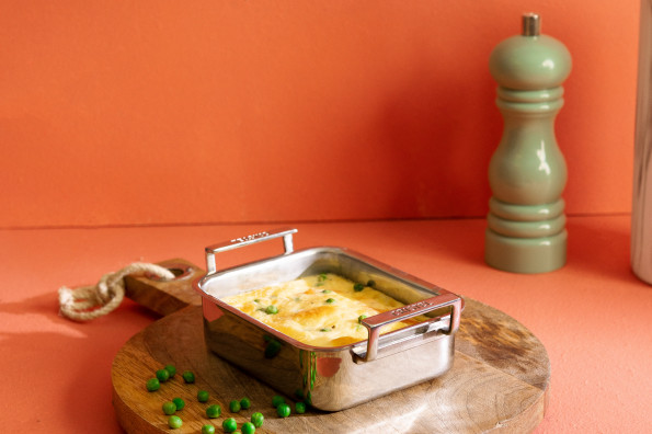 Clafoutis petits pois saumon
