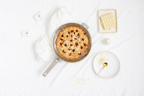 Cookie géant au chocolat blanc