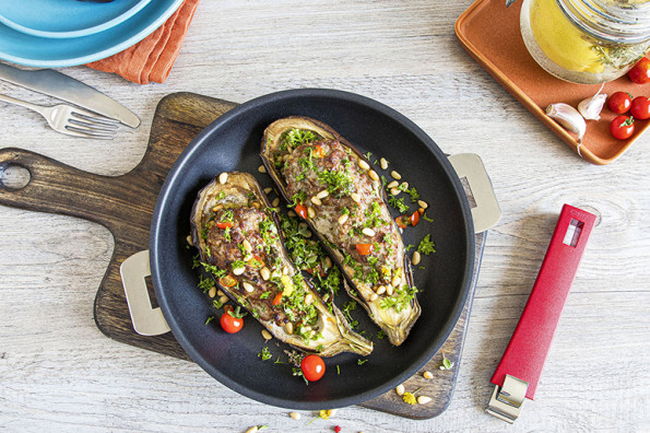 Aubergine à la merguez