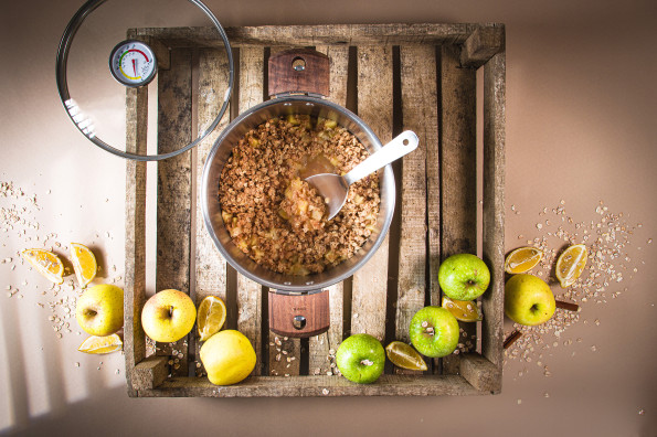 Croustade de pommes au sirop d'érable
