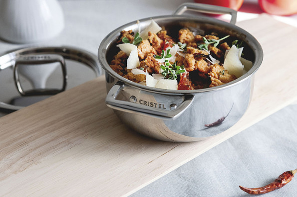 Crumble tomates et piment d'Espelette