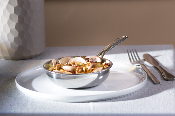 Quince and celery gratin with Comte cheese