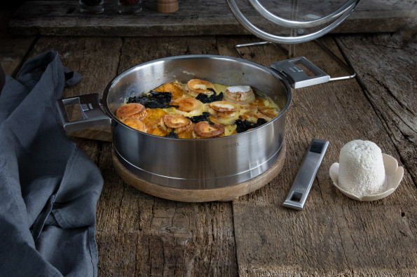 Gratin de patate douce aux épinards et chèvre