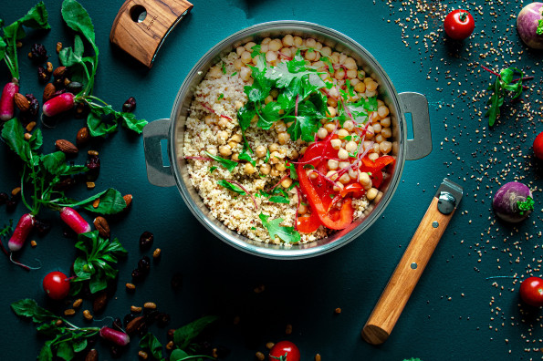 One pot quinoa tandoori vegan