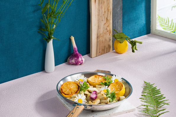 Poêlée d'artichauts à l'ail et citron