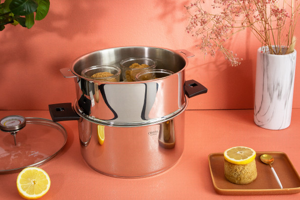 Steamed pudding au citron et sirop d'agave