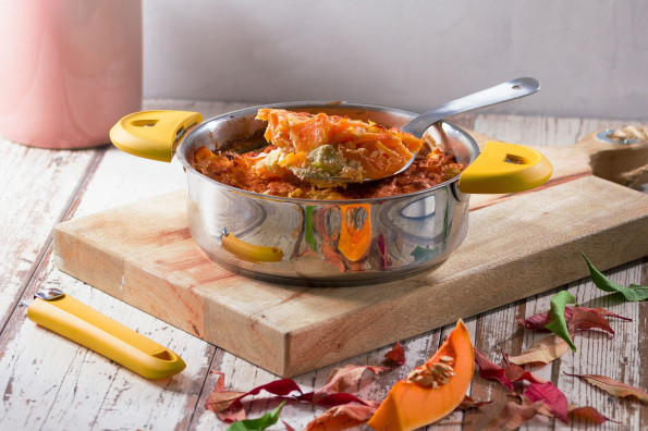 BUTTERNUT AND LEEK GRATIN