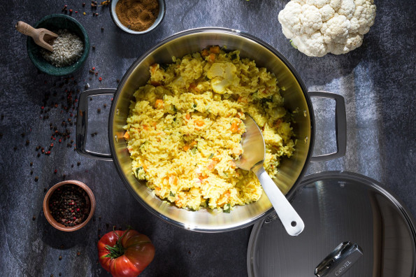 One pot Indian pasta