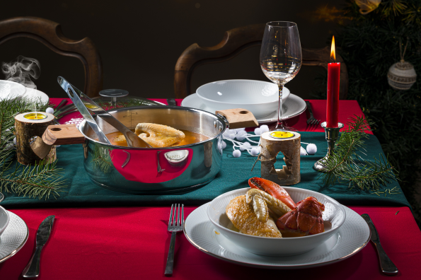 Duo de pintade et homard