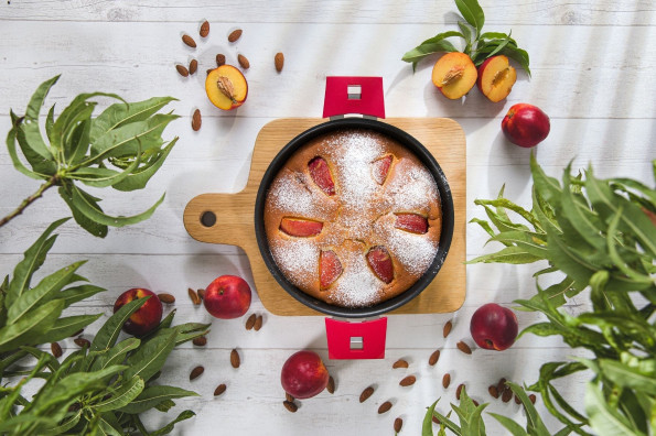 Zartschmelzender Nektarinenkuchen