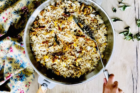 Riz frit poisson salé Snoëk