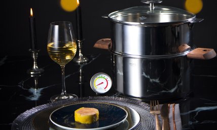 Foie gras mi cuit au piment d'Espelette