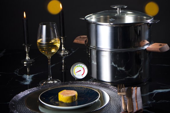 Foie gras mi cuit au piment d'Espelette