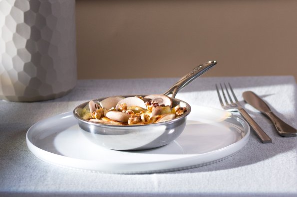 Quince and celery gratin with Comte cheese