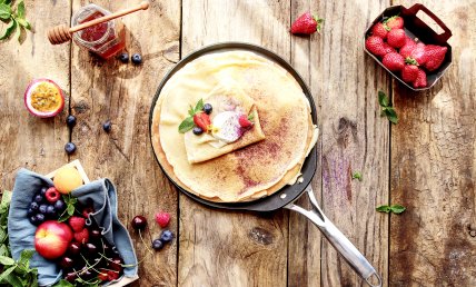 Crêpe aux fruits rouges