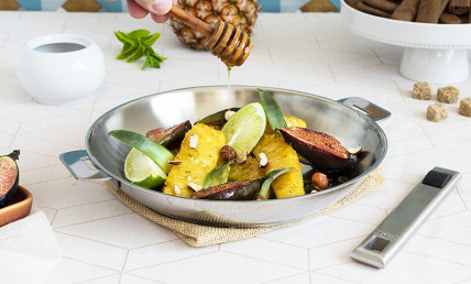 Ananas et figues rôtis