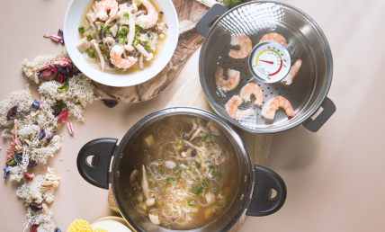 BOUILLON ASIATIQUE AUX GAMBAS