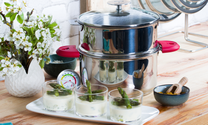 Flans aux asperges vertes