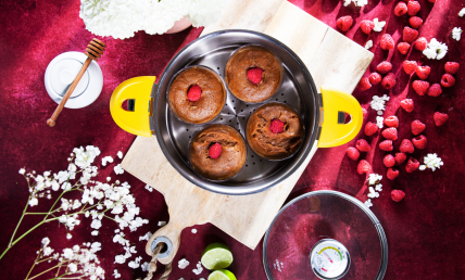 MUFFINS BETTERAVE CŒUR FRAMBOISE