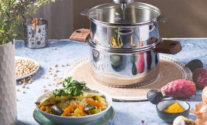 Couscous de poisson aux figues fraîches