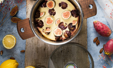 Gratin de figues fraîches