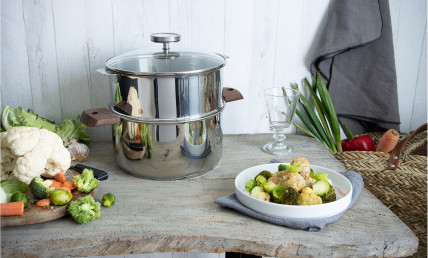Boulettes de veau à la carotte et herbes fraiches trio de choux