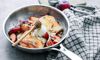 Brioche perdue aux fruits