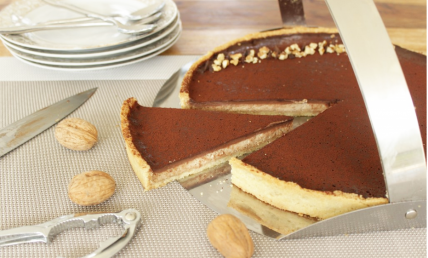 Tarte noix et chocolat au lait