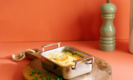 Clafoutis petits pois saumon