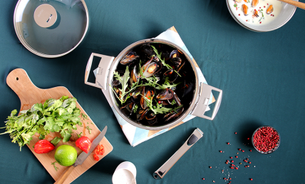 Soupe façon thaï aux moules et au lait de coco