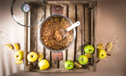 Croustade de pommes au sirop d'érable