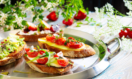 Tartines à la plancha