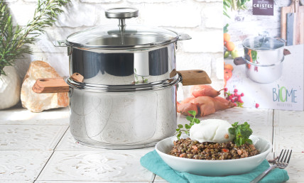 Salade de lentilles vertes et mozzarella