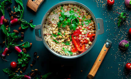 One pot quinoa tandoori vegan